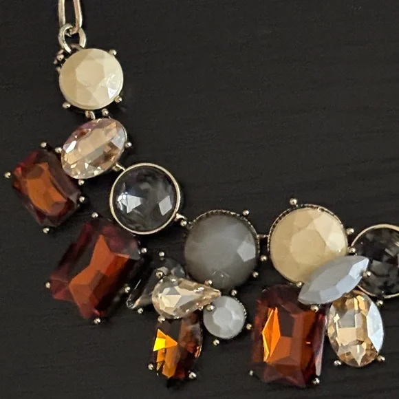 Charming Charlie Gold Tone with amber colors Necklace NWT - Picture 3 of 6